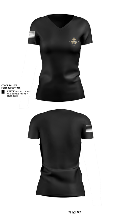 Pinnacle Martial Arts 28485454 Women's Short Sleeve V-neck Shirt - 3