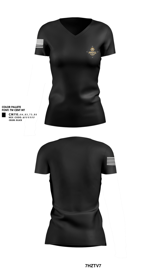 Womens Short Sleeve Vneck Shirt, Pinnacle Martial Arts, , Teamtime, Team time, sublimation, custom sports apparel, team uniforms, spirit wear, spiritwear, sports uniforms, custom shirts, team store, custom team store, fundraiser sports, apparel fundraiser