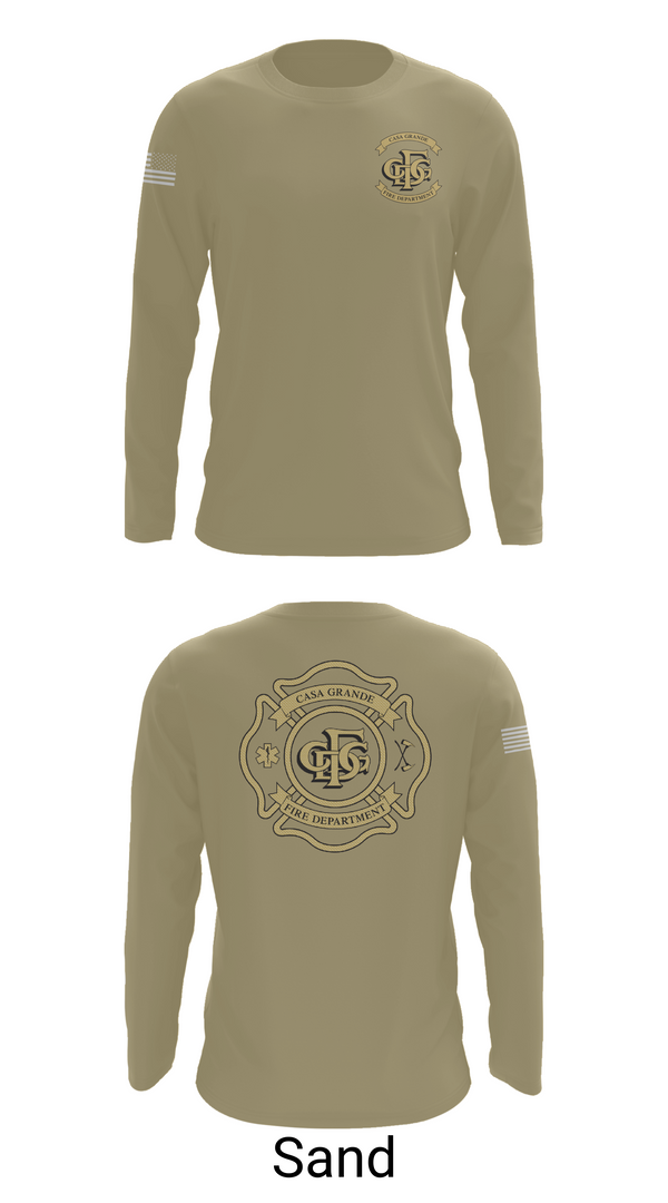Long Sleeve Performance Shirt, Casa Grande Fire Department, , Teamtime, Team time, sublimation, custom sports apparel, team uniforms, spirit wear, spiritwear, sports uniforms, custom shirts, team store, custom team store, fundraiser sports, apparel fundraiser