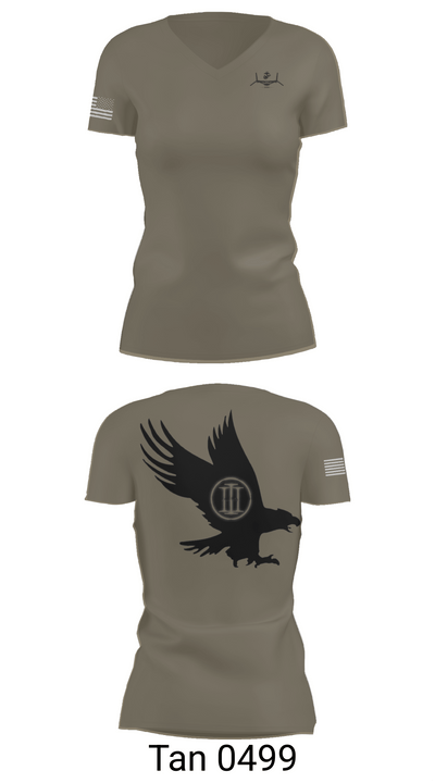 MVIM Level 3 52585841 Women's Short Sleeve V-neck Shirt - 68