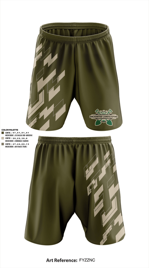 Athletic Shorts With Pockets, Enchanted Landscaping, , Teamtime, Team time, sublimation, custom sports apparel, team uniforms, spirit wear, spiritwear, sports uniforms, custom shirts, team store, custom team store, fundraiser sports, apparel fundraiser