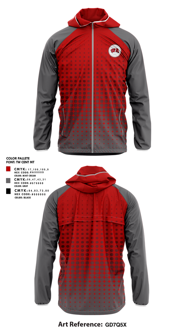 Windbreaker, West Allegheny Marching Pride Band, Spirit Store, Teamtime, Team time, sublimation, custom sports apparel, team uniforms, spirit wear, spiritwear, sports uniforms, custom shirts, team store, custom team store, fundraiser sports, apparel fundraiser