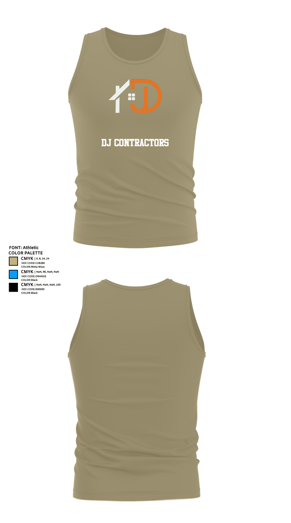 Tank Top, DJ CONTRACTORS, , Teamtime, Team time, sublimation, custom sports apparel, team uniforms, spirit wear, spiritwear, sports uniforms, custom shirts, team store, custom team store, fundraiser sports, apparel fundraiser