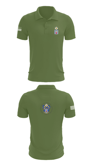 Short Sleeve Performance Polo, 1st Battalion, 16th Infantry Regiment, , Teamtime, Team time, sublimation, custom sports apparel, team uniforms, spirit wear, spiritwear, sports uniforms, custom shirts, team store, custom team store, fundraiser sports, apparel fundraiser