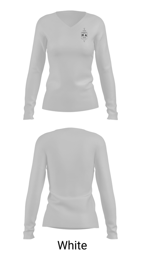 Womens Long Sleeve Vneck Shirt, Resurrection Airsoft, , Teamtime, Team time, sublimation, custom sports apparel, team uniforms, spirit wear, spiritwear, sports uniforms, custom shirts, team store, custom team store, fundraiser sports, apparel fundraiser