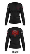 CESD Bravo 35th Engineer Battalion 45351759 Women's Long Sleeve V-neck Shirt - 37