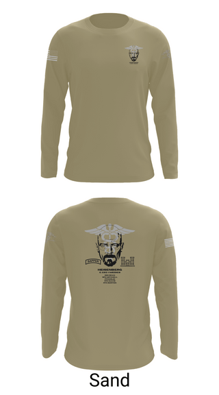 Long Sleeve Performance Shirt, Heisenberg’s, Army, Teamtime, Team time, sublimation, custom sports apparel, team uniforms, spirit wear, spiritwear, sports uniforms, custom shirts, team store, custom team store, fundraiser sports, apparel fundraiser