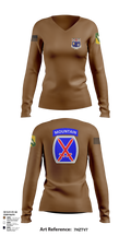 1-155th 38658910 Women's Long Sleeve V-neck Shirt - 101