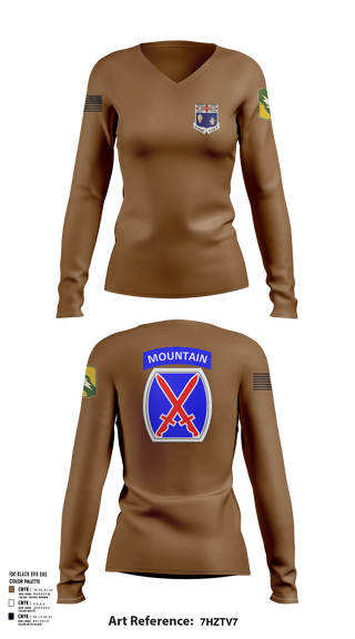 Womens Long Sleeve Vneck Shirt, 1-155th, , Teamtime, Team time, sublimation, custom sports apparel, team uniforms, spirit wear, spiritwear, sports uniforms, custom shirts, team store, custom team store, fundraiser sports, apparel fundraiser
