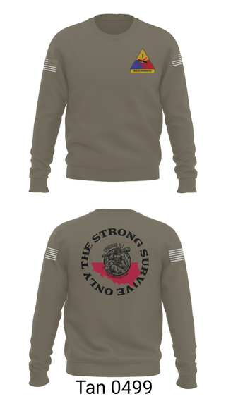 Crew Neck Sweatshirt, 261st BSC CAVEMAN PLT, , Teamtime, Team time, sublimation, custom sports apparel, team uniforms, spirit wear, spiritwear, sports uniforms, custom shirts, team store, custom team store, fundraiser sports, apparel fundraiser