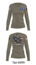 Bravo Company Bulldogs 26926733 Women's Long Sleeve V-neck Shirt - 77