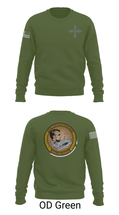 CVN 72 Abraham Lincoln 88368148 Crew Neck Sweatshirt - 43