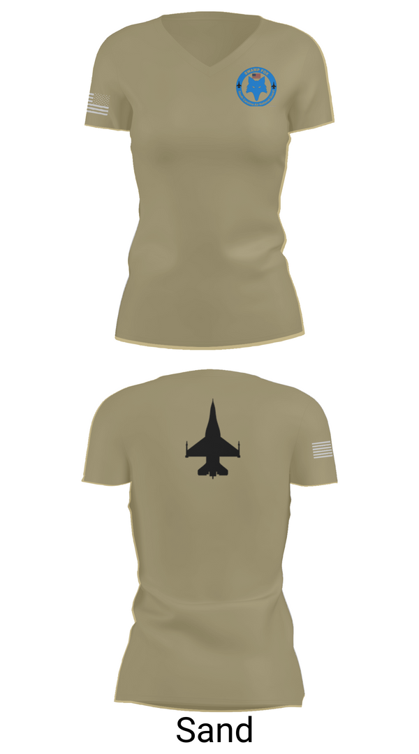 Womens Short Sleeve Vneck Shirt, 169th Maintenance Squadron, , Teamtime, Team time, sublimation, custom sports apparel, team uniforms, spirit wear, spiritwear, sports uniforms, custom shirts, team store, custom team store, fundraiser sports, apparel fundraiser