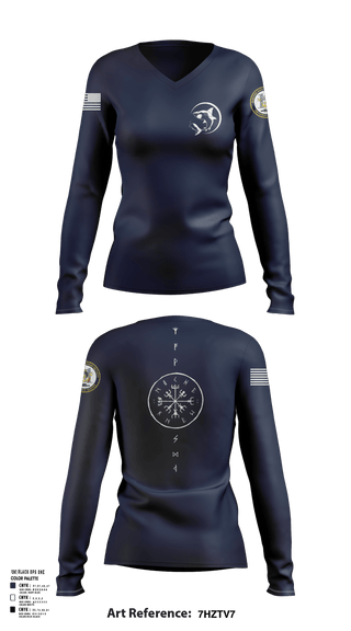 Womens Long Sleeve Vneck Shirt, MSRON-11, , Teamtime, Team time, sublimation, custom sports apparel, team uniforms, spirit wear, spiritwear, sports uniforms, custom shirts, team store, custom team store, fundraiser sports, apparel fundraiser