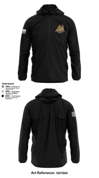 Windbreaker, Apex, 502d IEW BN, Army, Teamtime, Team time, sublimation, custom sports apparel, team uniforms, spirit wear, spiritwear, sports uniforms, custom shirts, team store, custom team store, fundraiser sports, apparel fundraiser