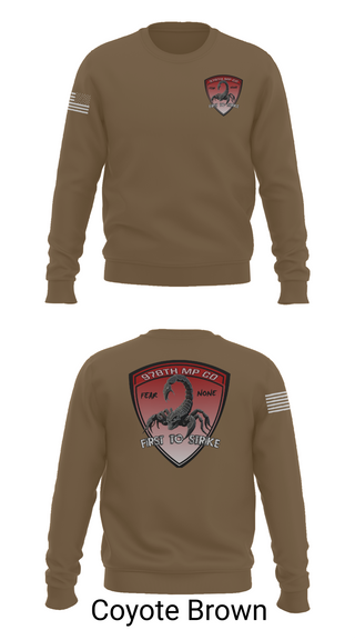 Crew Neck Sweatshirt, 978th Military Police Company, , Teamtime, Team time, sublimation, custom sports apparel, team uniforms, spirit wear, spiritwear, sports uniforms, custom shirts, team store, custom team store, fundraiser sports, apparel fundraiser