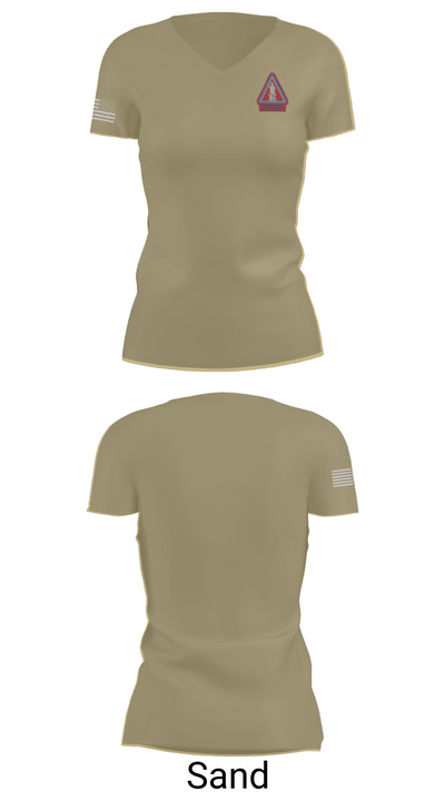 Recruiting and Retention Battalion 2441772 Women's Short Sleeve V-neck Shirt - 84
