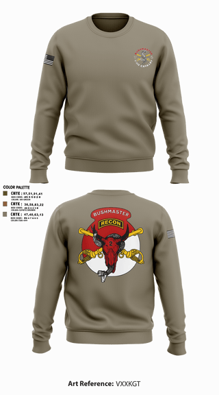 Crew Neck Sweatshirt, 1/113 CAV B-Troop, Army, Teamtime, Team time, sublimation, custom sports apparel, team uniforms, spirit wear, spiritwear, sports uniforms, custom shirts, team store, custom team store, fundraiser sports, apparel fundraiser
