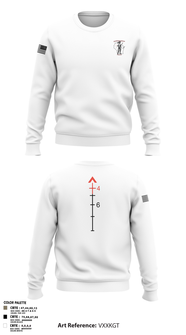 Crew Neck Sweatshirt, WIARNG Marksmanship, , Teamtime, Team time, sublimation, custom sports apparel, team uniforms, spirit wear, spiritwear, sports uniforms, custom shirts, team store, custom team store, fundraiser sports, apparel fundraiser