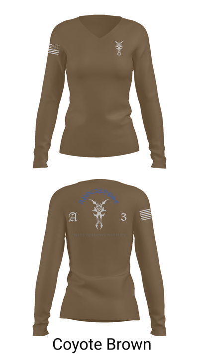 Apocalypse Platoon 49394201 Women's Long Sleeve V-neck Shirt - 17