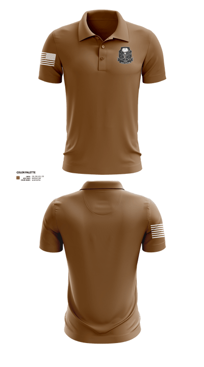 1-153 IN Scout Platoon 12516150 Short Sleeve Performance Polo - 1