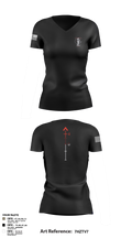 WIARNG Marksmanship 12854544 Women's Short Sleeve V-neck Shirt - 107