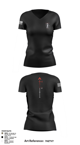Womens Short Sleeve Vneck Shirt, WIARNG Marksmanship, , Teamtime, Team time, sublimation, custom sports apparel, team uniforms, spirit wear, spiritwear, sports uniforms, custom shirts, team store, custom team store, fundraiser sports, apparel fundraiser