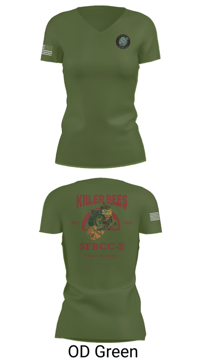 1SFG(A), 3rd BN, BSC 1945772 Women's Short Sleeve V-neck Shirt - 48