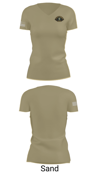 Rio Communities Police Department 41641819 Women's Short Sleeve V-neck Shirt - 84