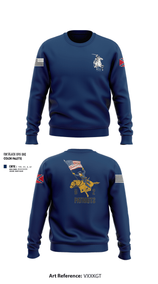 Crew Neck Sweatshirt, B2 Patriots, Army, Teamtime, Team time, sublimation, custom sports apparel, team uniforms, spirit wear, spiritwear, sports uniforms, custom shirts, team store, custom team store, fundraiser sports, apparel fundraiser