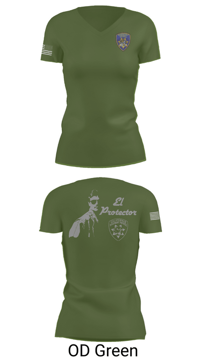 California Highway Patrol 18919595 Women's Short Sleeve V-neck Shirt - 46