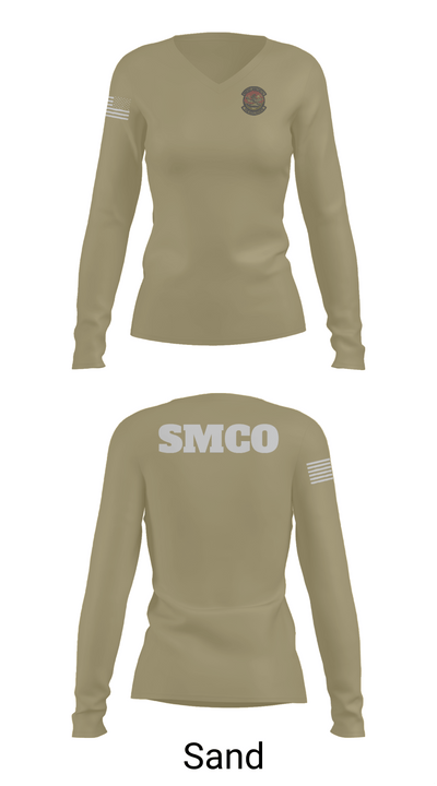 SMCO 97936482 Women's Long Sleeve V-neck Shirt - 97