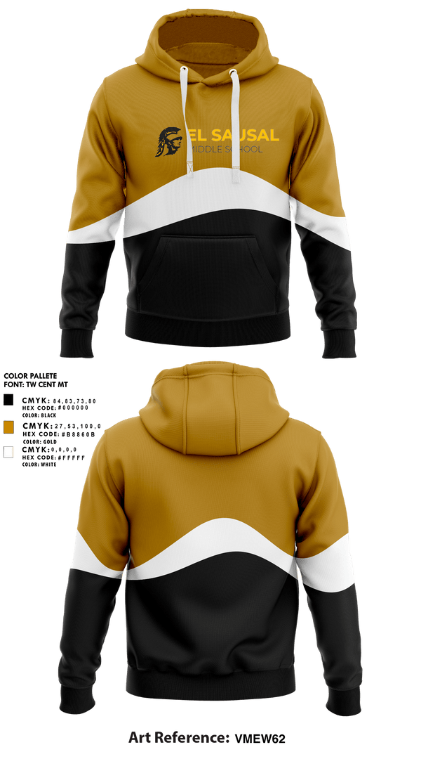 Hoodie, El Sausal Middle School, Spirit Store, Teamtime, Team time, sublimation, custom sports apparel, team uniforms, spirit wear, spiritwear, sports uniforms, custom shirts, team store, custom team store, fundraiser sports, apparel fundraiser