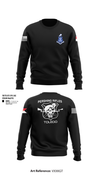 Crew Neck Sweatshirt, Pershing Rifles Troop L-1, , Teamtime, Team time, sublimation, custom sports apparel, team uniforms, spirit wear, spiritwear, sports uniforms, custom shirts, team store, custom team store, fundraiser sports, apparel fundraiser