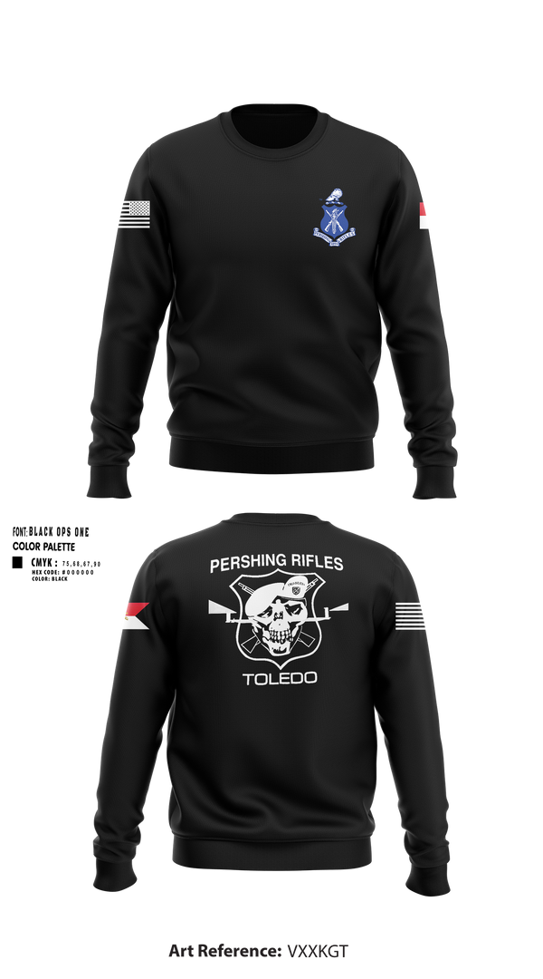 Crew Neck Sweatshirt, Pershing Rifles Troop L-1, , Teamtime, Team time, sublimation, custom sports apparel, team uniforms, spirit wear, spiritwear, sports uniforms, custom shirts, team store, custom team store, fundraiser sports, apparel fundraiser