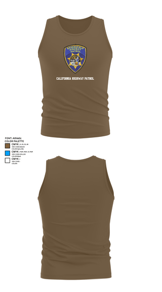Tank Top, California Highway Patrol, , Teamtime, Team time, sublimation, custom sports apparel, team uniforms, spirit wear, spiritwear, sports uniforms, custom shirts, team store, custom team store, fundraiser sports, apparel fundraiser