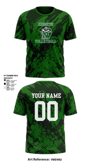 Short Sleeve Performance Shirt, Nordonia Knights Volleyball, Men's Volleyball, Teamtime, Team time, sublimation, custom sports apparel, team uniforms, spirit wear, spiritwear, sports uniforms, custom shirts, team store, custom team store, fundraiser sports, apparel fundraiser