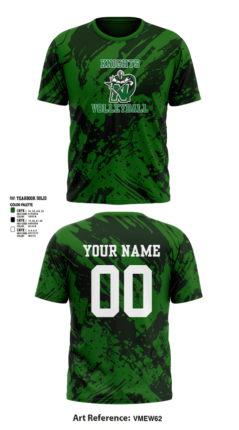 Short Sleeve Performance Shirt, Nordonia Knights Volleyball, Men's Volleyball, Teamtime, Team time, sublimation, custom sports apparel, team uniforms, spirit wear, spiritwear, sports uniforms, custom shirts, team store, custom team store, fundraiser sports, apparel fundraiser