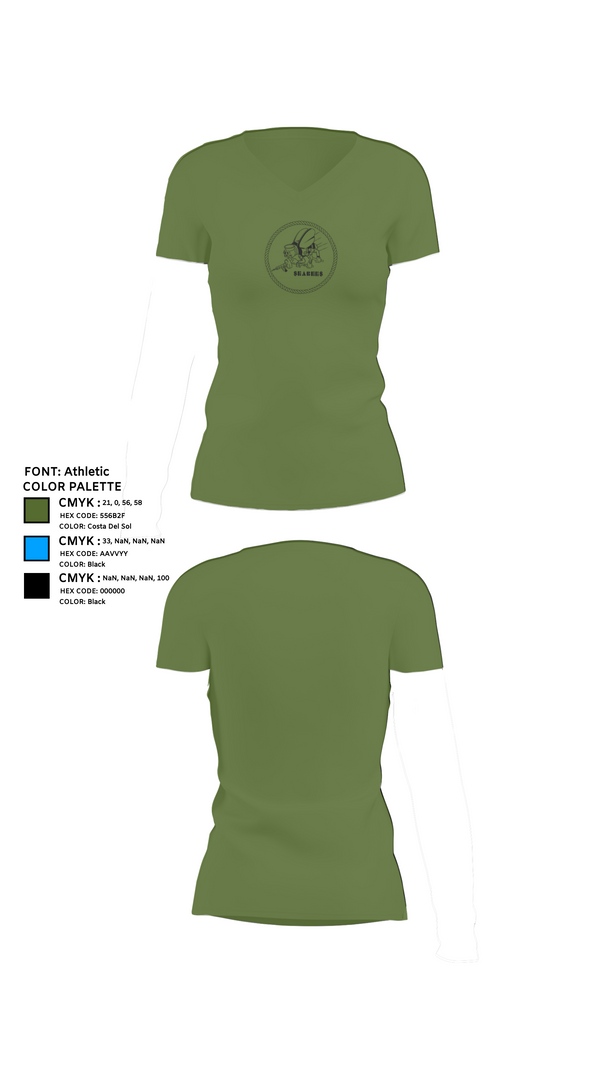 Womens Short Sleeve Vneck Shirt, Seabee Wifes, Navy, Teamtime, Team time, sublimation, custom sports apparel, team uniforms, spirit wear, spiritwear, sports uniforms, custom shirts, team store, custom team store, fundraiser sports, apparel fundraiser