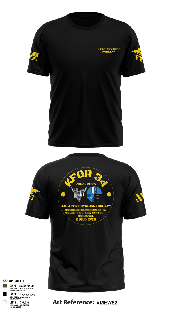 Old School Cotton Feel Shirt, KFOR34 Physical Therapy, Army, Teamtime, Team time, sublimation, custom sports apparel, team uniforms, spirit wear, spiritwear, sports uniforms, custom shirts, team store, custom team store, fundraiser sports, apparel fundraiser