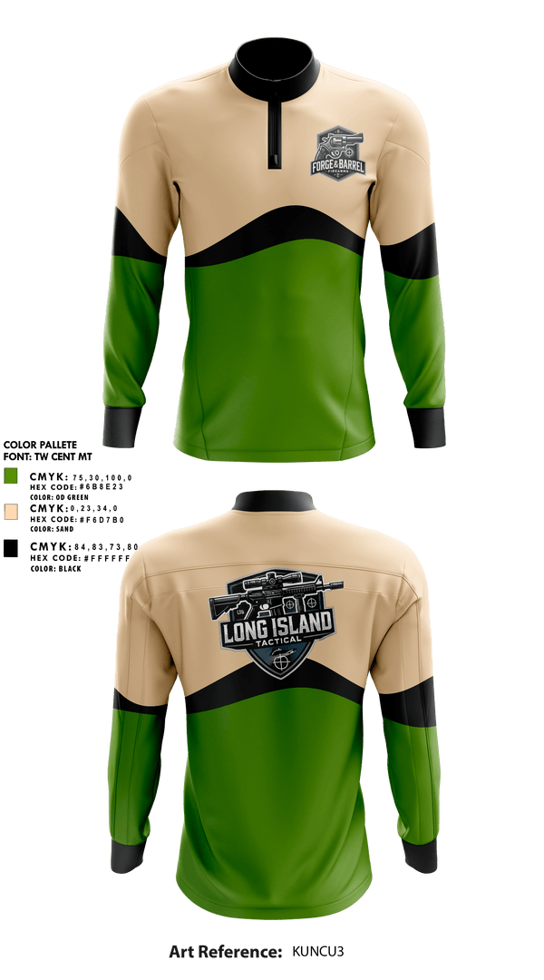 Quarter Zip Jacket, Forge & Barrel Firearms, , Teamtime, Team time, sublimation, custom sports apparel, team uniforms, spirit wear, spiritwear, sports uniforms, custom shirts, team store, custom team store, fundraiser sports, apparel fundraiser