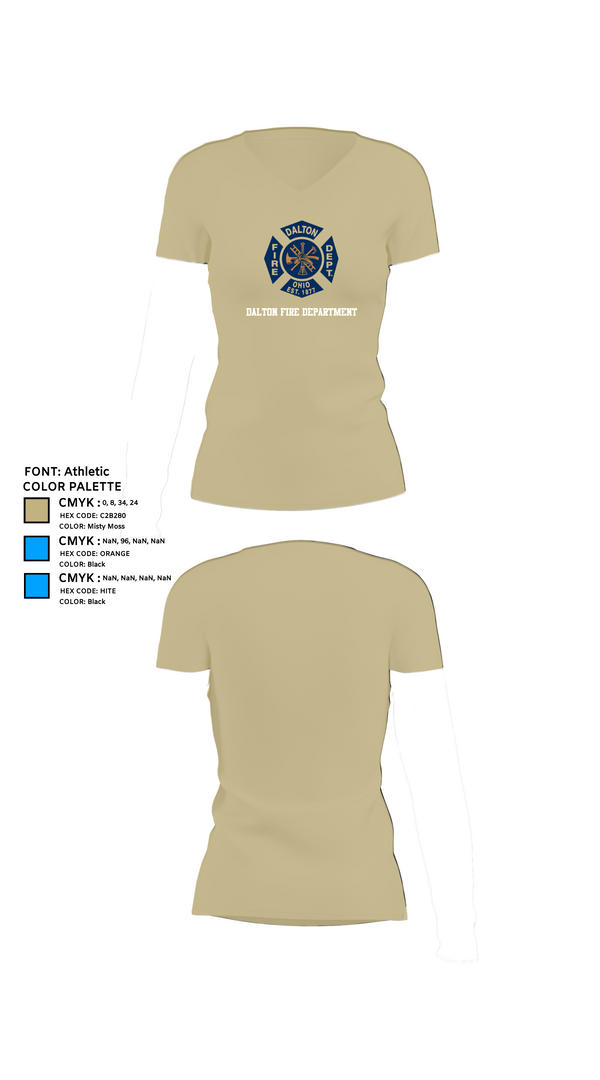 Womens Short Sleeve Vneck Shirt, Dalton Fire Department, , Teamtime, Team time, sublimation, custom sports apparel, team uniforms, spirit wear, spiritwear, sports uniforms, custom shirts, team store, custom team store, fundraiser sports, apparel fundraiser