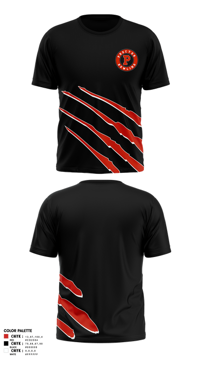Proctor Raiders 743138 Short Sleeve Performance Shirt - 1