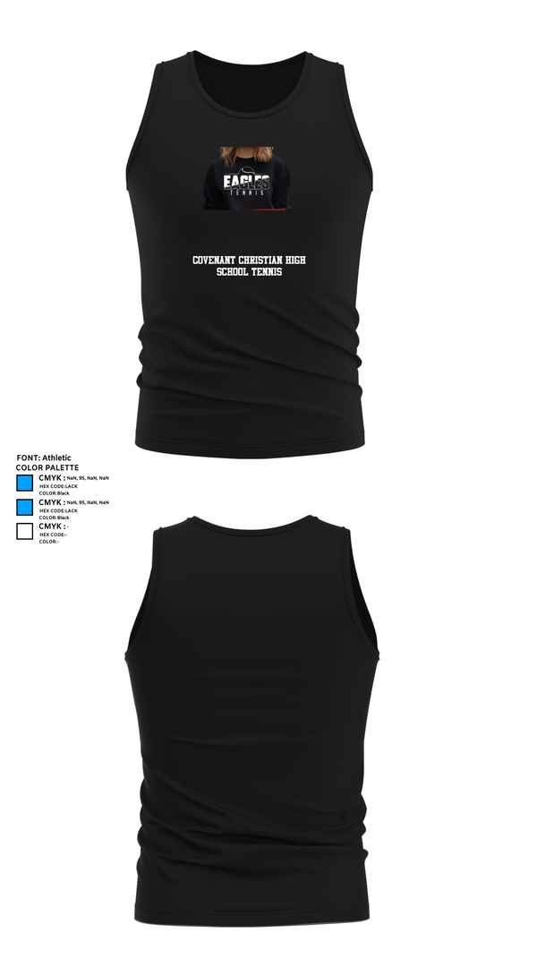 Tank Top, Covenant Christian High School Tennis, Tennis, Teamtime, Team time, sublimation, custom sports apparel, team uniforms, spirit wear, spiritwear, sports uniforms, custom shirts, team store, custom team store, fundraiser sports, apparel fundraiser