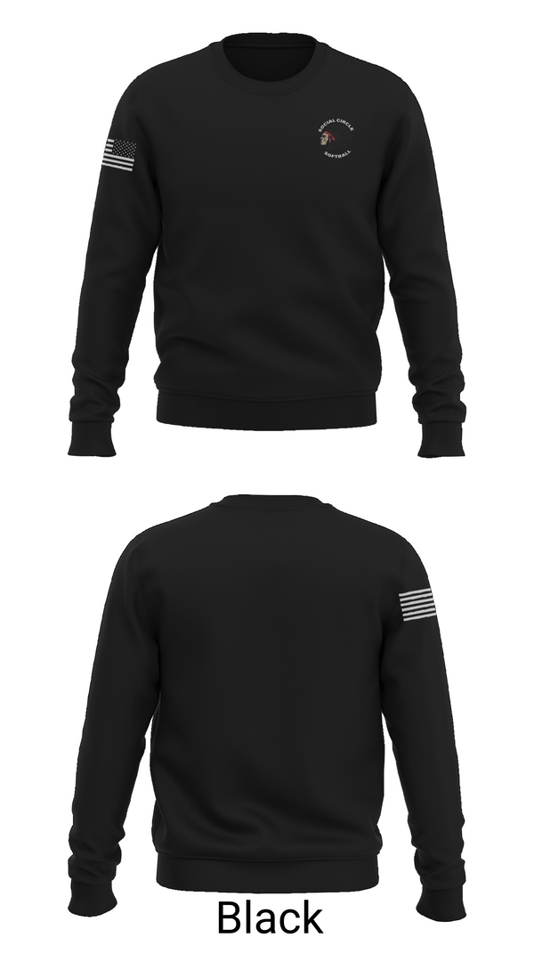 Crew Neck Sweatshirt, Social Circle Middle School Softball, Softball, Teamtime, Team time, sublimation, custom sports apparel, team uniforms, spirit wear, spiritwear, sports uniforms, custom shirts, team store, custom team store, fundraiser sports, apparel fundraiser