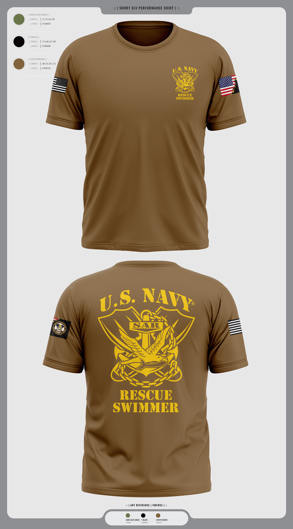 Old School Cotton Feel Shirt, Aircrew Rescue Swimmer, , Teamtime, Team time, sublimation, custom sports apparel, team uniforms, spirit wear, spiritwear, sports uniforms, custom shirts, team store, custom team store, fundraiser sports, apparel fundraiser