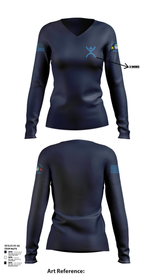 Womens Long Sleeve Vneck Shirt, Monterey  Park, , Teamtime, Team time, sublimation, custom sports apparel, team uniforms, spirit wear, spiritwear, sports uniforms, custom shirts, team store, custom team store, fundraiser sports, apparel fundraiser