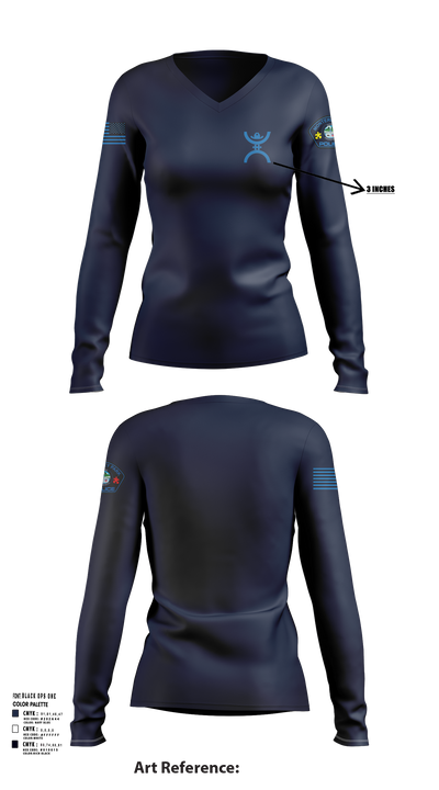 Monterey  Park 19917874 Women's Long Sleeve V-neck Shirt - 109