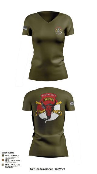 Womens Short Sleeve Vneck Shirt, 1/113 CAV B-Troop, Army, Teamtime, Team time, sublimation, custom sports apparel, team uniforms, spirit wear, spiritwear, sports uniforms, custom shirts, team store, custom team store, fundraiser sports, apparel fundraiser
