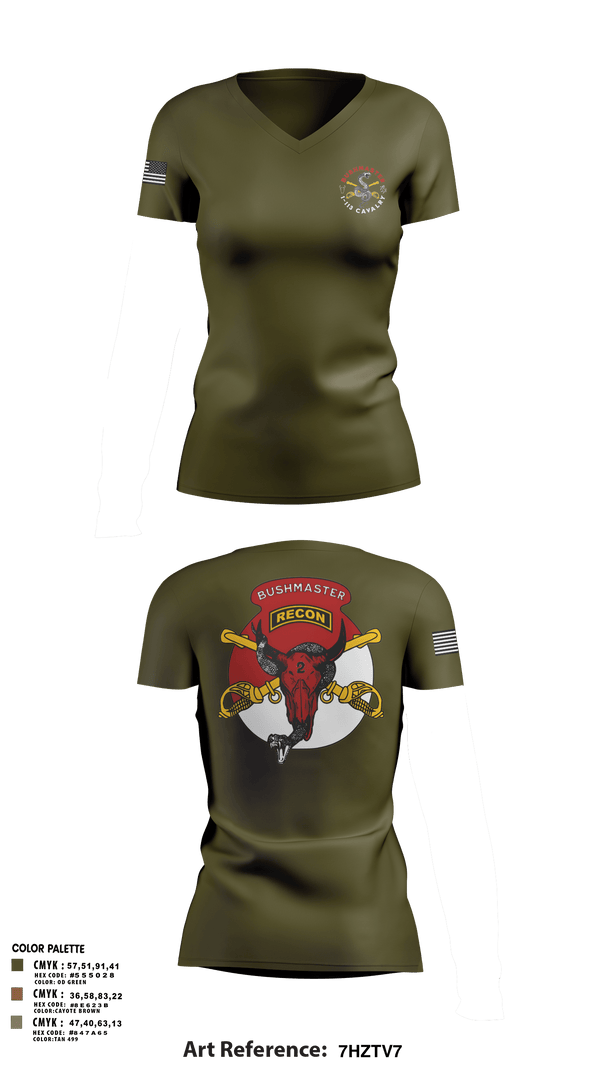 Womens Short Sleeve Vneck Shirt, 1/113 CAV B-Troop, Army, Teamtime, Team time, sublimation, custom sports apparel, team uniforms, spirit wear, spiritwear, sports uniforms, custom shirts, team store, custom team store, fundraiser sports, apparel fundraiser